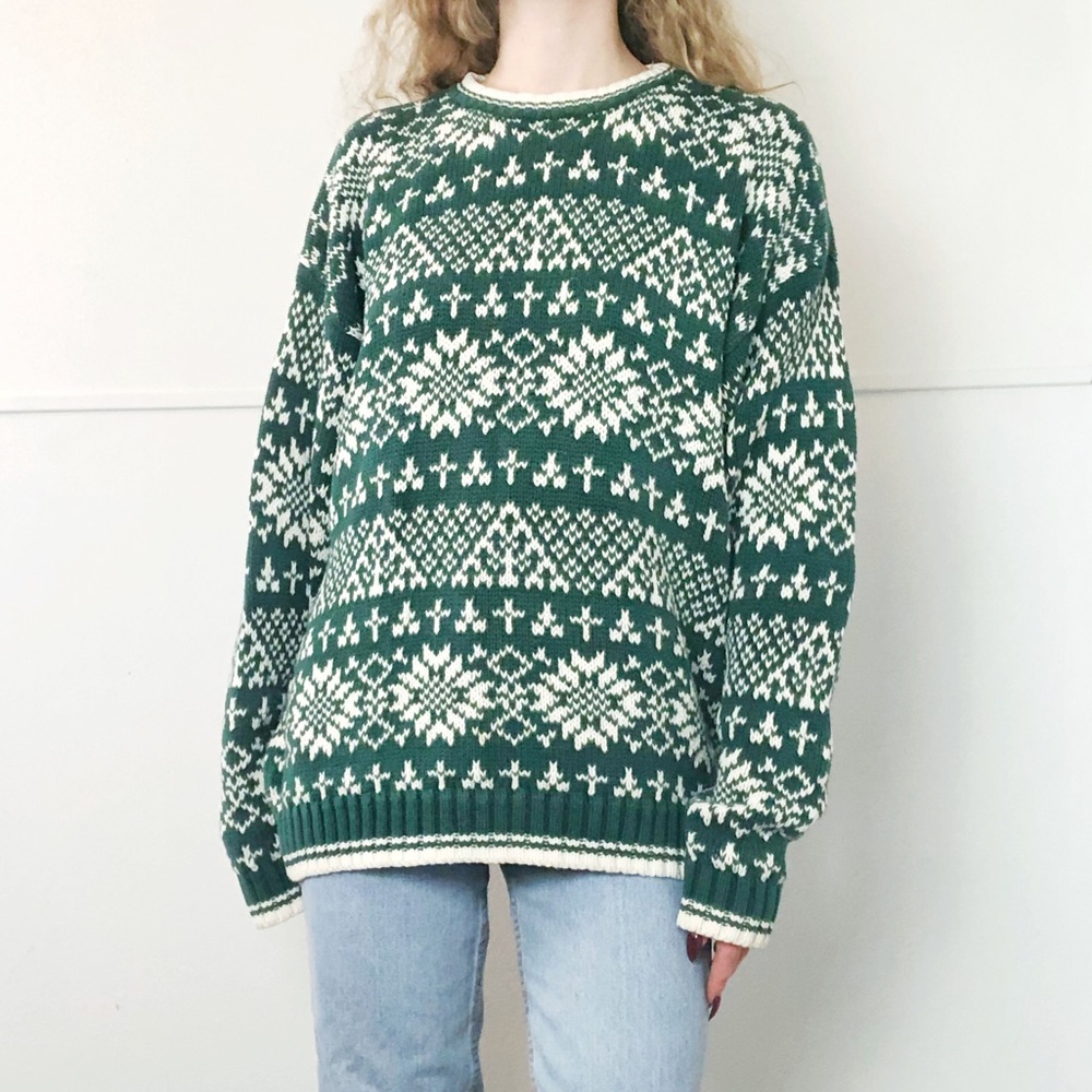 GAP •  Oversized Knit Fair Isle Sweater